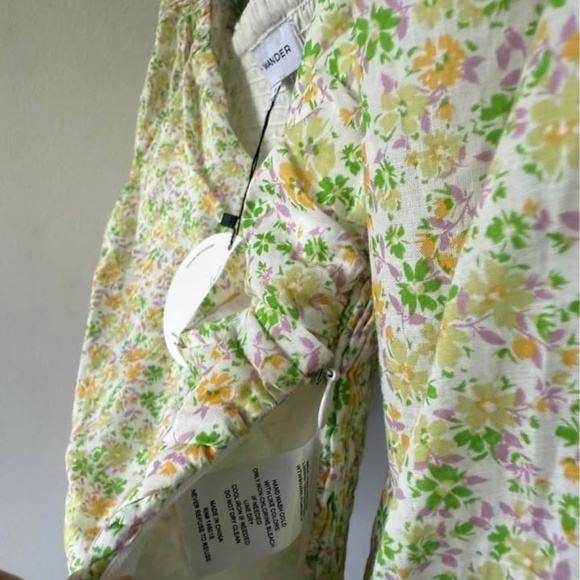 Lost+Wander Cotton square neck Crop Top Floral Print -Size M - Picture 8 of 8